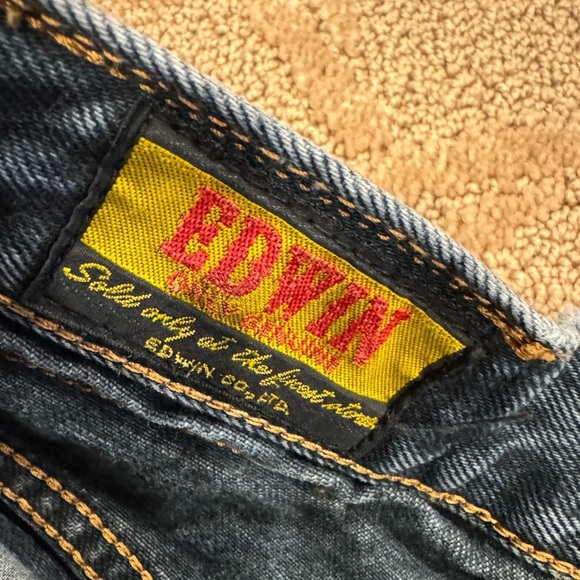 VINTAGE Edwin Denim French Classic Jeans Size 30x33 (tag) ~ Made In Japan - Picture 12 of 16